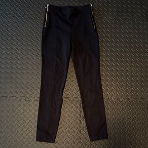 INC International Concepts Black pants with gold zipper accents